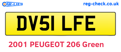 DV51LFE are the vehicle registration plates.