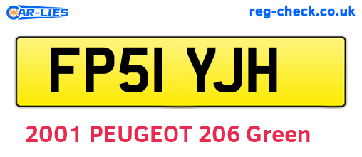 FP51YJH are the vehicle registration plates.