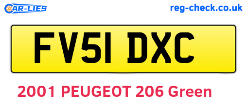 FV51DXC are the vehicle registration plates.