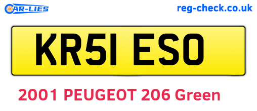 KR51ESO are the vehicle registration plates.