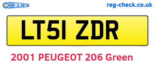 LT51ZDR are the vehicle registration plates.
