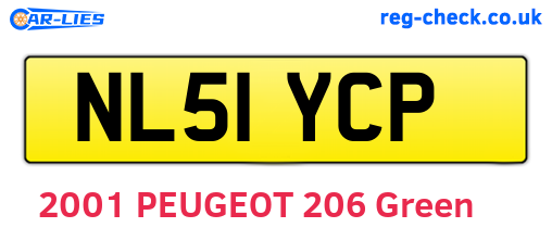 NL51YCP are the vehicle registration plates.