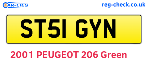 ST51GYN are the vehicle registration plates.