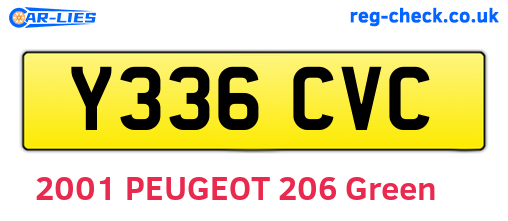 Y336CVC are the vehicle registration plates.