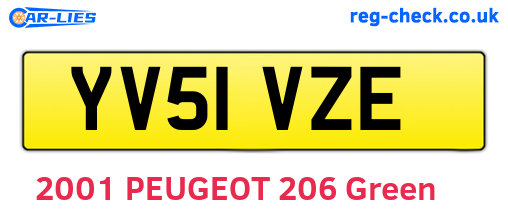 YV51VZE are the vehicle registration plates.