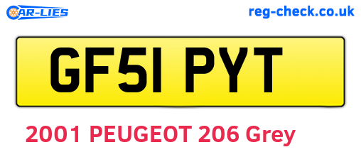 GF51PYT are the vehicle registration plates.