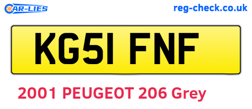 KG51FNF are the vehicle registration plates.