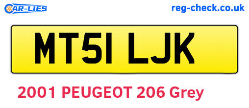 MT51LJK are the vehicle registration plates.