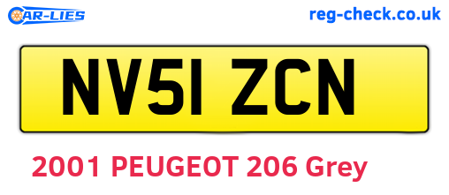 NV51ZCN are the vehicle registration plates.