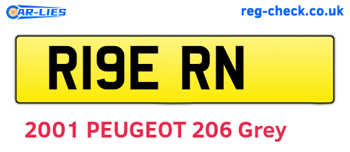 R19ERN are the vehicle registration plates.