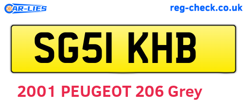 SG51KHB are the vehicle registration plates.