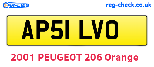 AP51LVO are the vehicle registration plates.