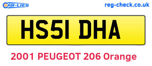 HS51DHA are the vehicle registration plates.