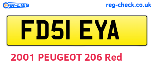 FD51EYA are the vehicle registration plates.