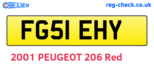 FG51EHY are the vehicle registration plates.