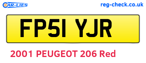 FP51YJR are the vehicle registration plates.
