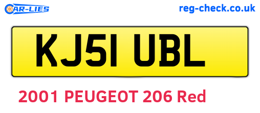 KJ51UBL are the vehicle registration plates.