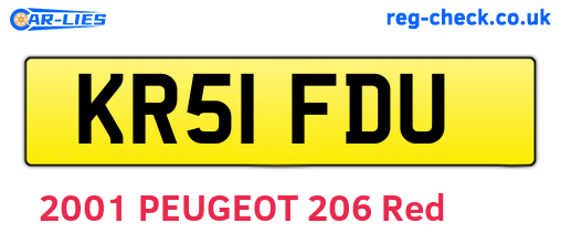 KR51FDU are the vehicle registration plates.