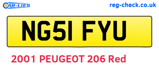 NG51FYU are the vehicle registration plates.
