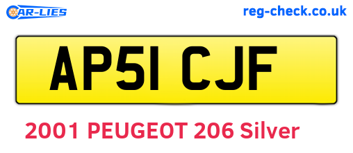 AP51CJF are the vehicle registration plates.