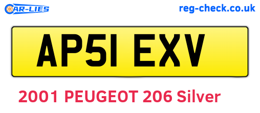 AP51EXV are the vehicle registration plates.