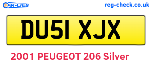 DU51XJX are the vehicle registration plates.