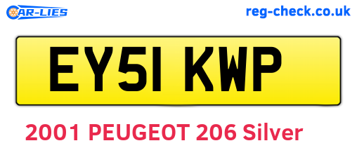 EY51KWP are the vehicle registration plates.