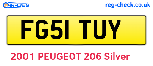FG51TUY are the vehicle registration plates.