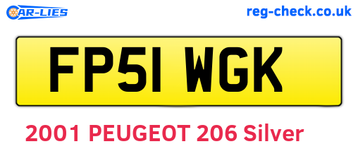 FP51WGK are the vehicle registration plates.