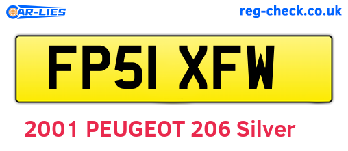 FP51XFW are the vehicle registration plates.