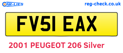 FV51EAX are the vehicle registration plates.
