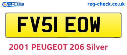 FV51EOW are the vehicle registration plates.