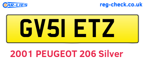 GV51ETZ are the vehicle registration plates.