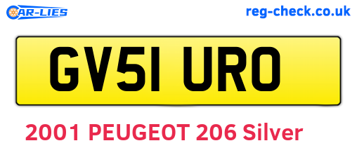 GV51URO are the vehicle registration plates.