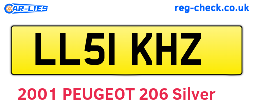 LL51KHZ are the vehicle registration plates.