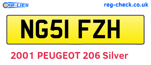 NG51FZH are the vehicle registration plates.
