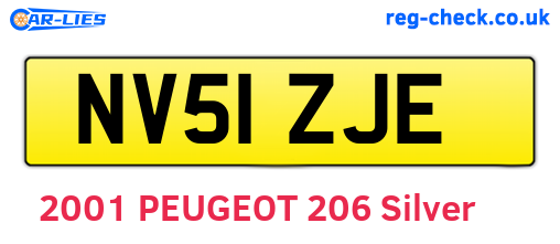 NV51ZJE are the vehicle registration plates.