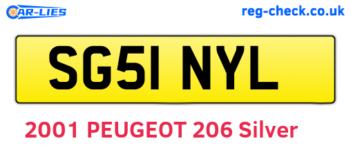 SG51NYL are the vehicle registration plates.