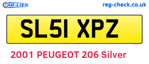 SL51XPZ are the vehicle registration plates.