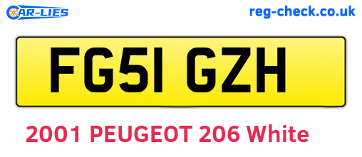 FG51GZH are the vehicle registration plates.