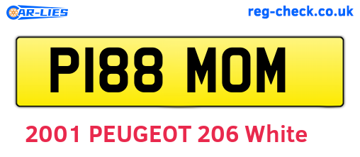 P188MOM are the vehicle registration plates.
