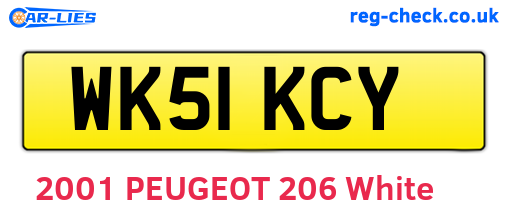 WK51KCY are the vehicle registration plates.