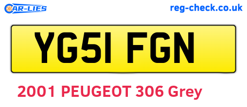 YG51FGN are the vehicle registration plates.