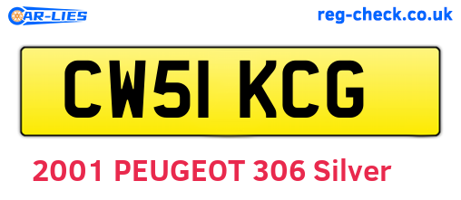 CW51KCG are the vehicle registration plates.