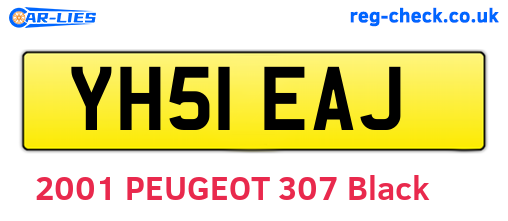 YH51EAJ are the vehicle registration plates.