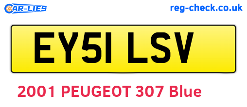 EY51LSV are the vehicle registration plates.