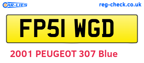 FP51WGD are the vehicle registration plates.