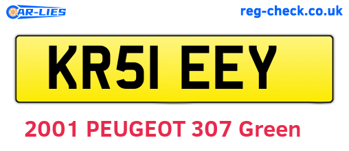 KR51EEY are the vehicle registration plates.