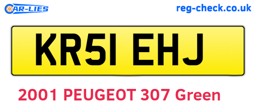 KR51EHJ are the vehicle registration plates.