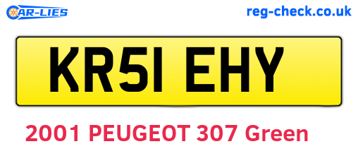 KR51EHY are the vehicle registration plates.